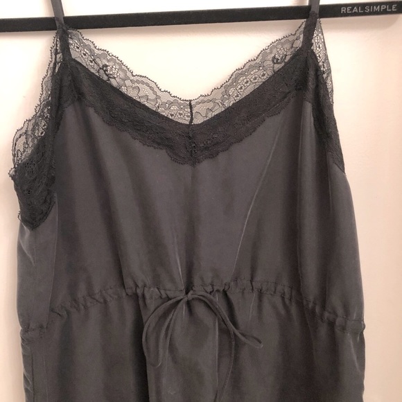 Zara Black Tank Top Camisole with Lace Detail - Picture 5 of 6